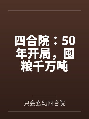 四合院:50年开局,囤粮千万吨